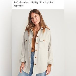 Old Navy Soft brushed utility shacket